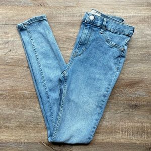 Free People Skinny Denim Jeans in Light Medium Wash Size 27 Regular Length